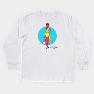 Punjabi Mutiyaar Sardarni punjab Kids Long Sleeve T-Shirt